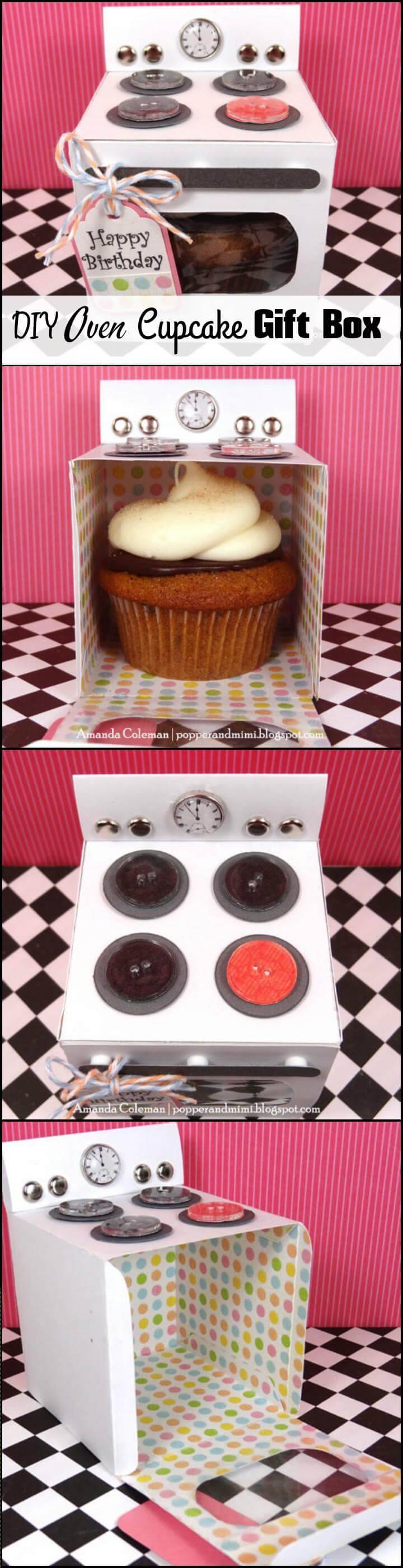 easy oven cupcake gift box